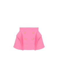 Jupe évasée unie - Rose