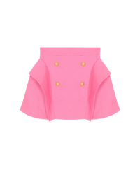 Jupe évasée unie - Rose