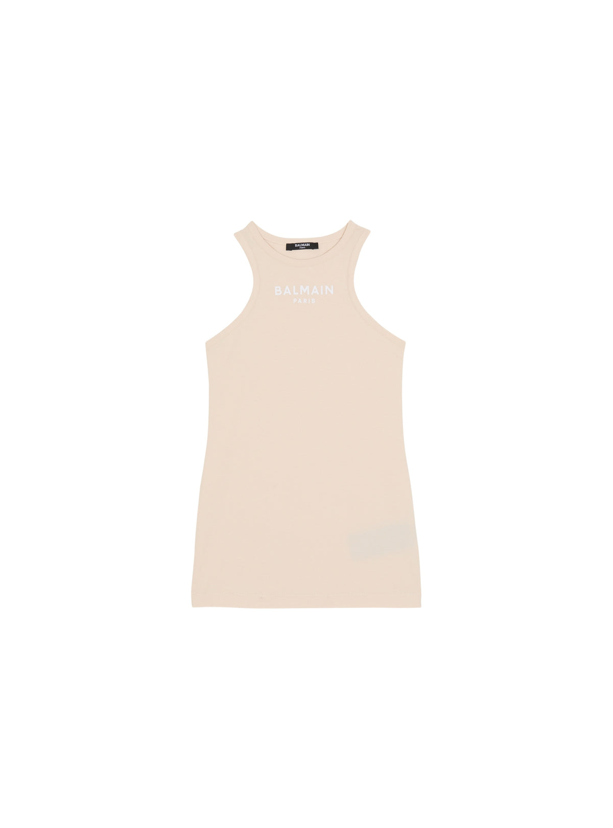 Top débardeur imprimé balmain paris - Beige