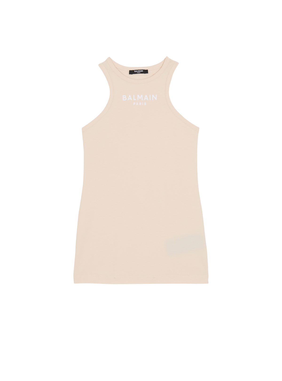 Top débardeur imprimé balmain paris - Beige