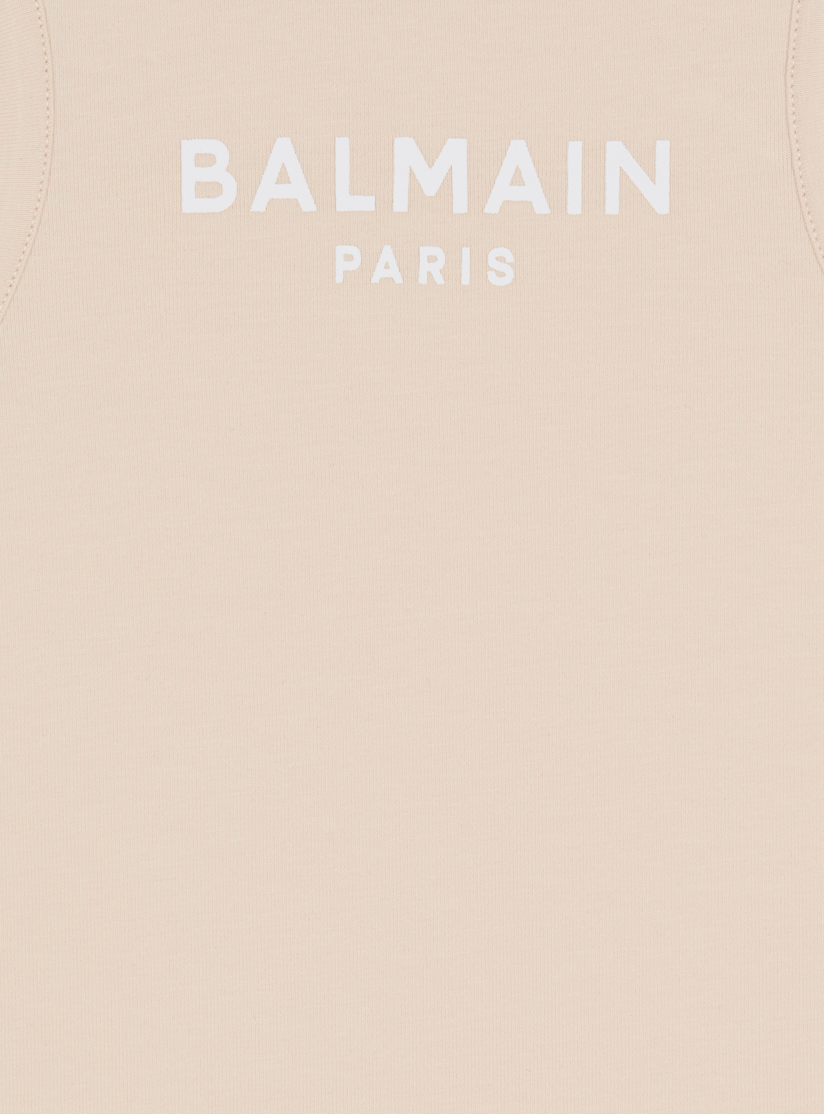 Top débardeur imprimé balmain paris - Beige