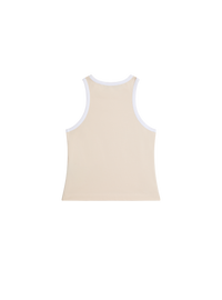 Top débardeur imprimé balmain paris - Beige