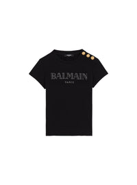 T-shirt imprimé balmain vintage - Noir