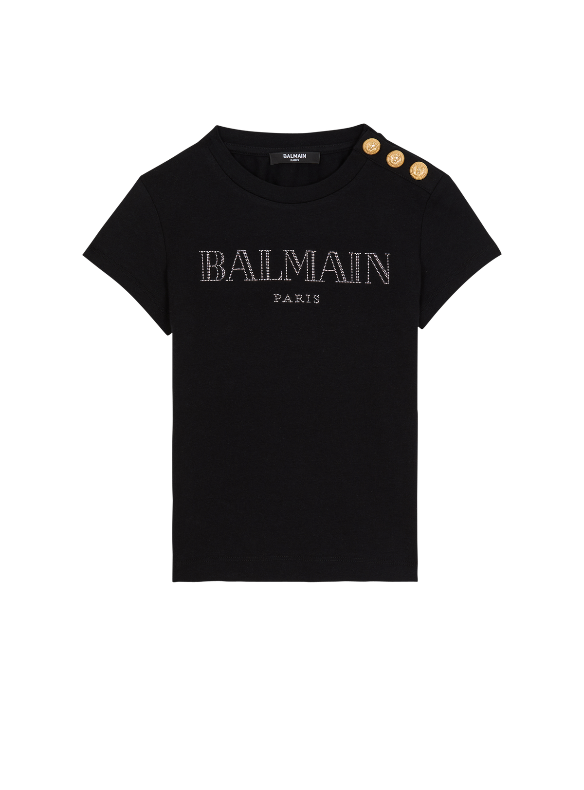 T-shirt imprimé balmain vintage - Noir