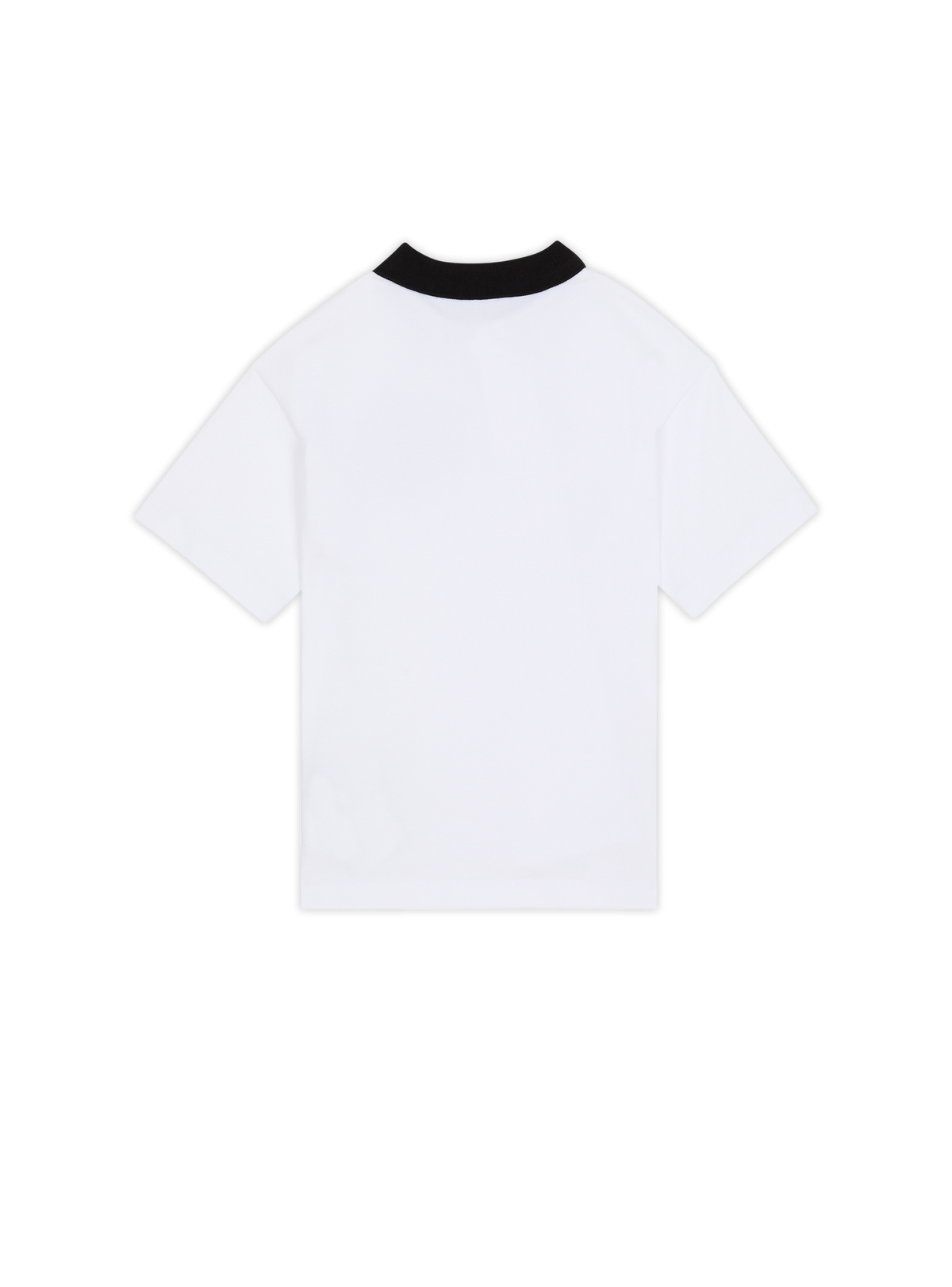 Polo imprimé écusson - Blanc & Noir