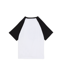 T-shirt imprimé écusson - Blanc & Noir