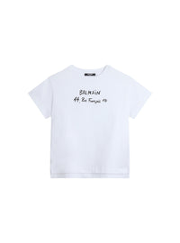T-shirt imprimé balmain paris - Blanc & Noir