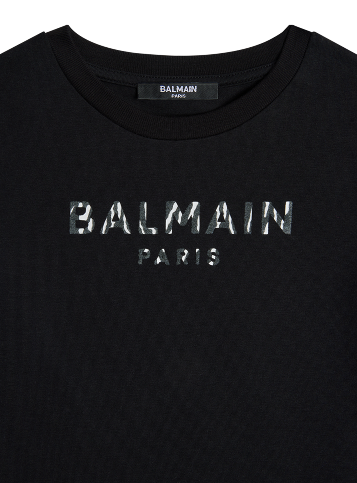 T-shirt imprimé balmain paris - Noir & Blanc