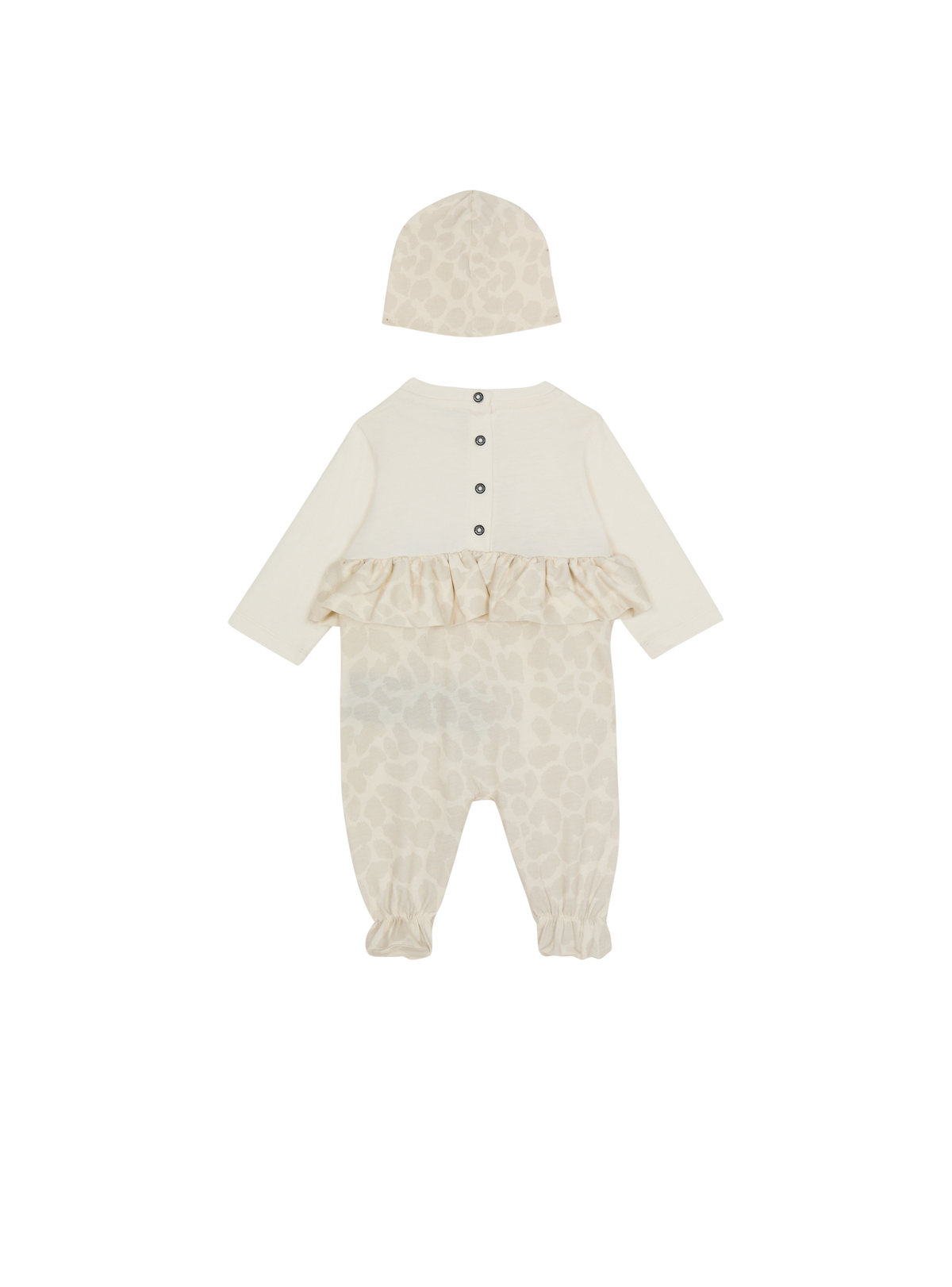 Ensemble bébé 2 pièces imprimé léopard - Beige