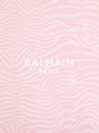 Couverture molletonnée balmain paris - Rose