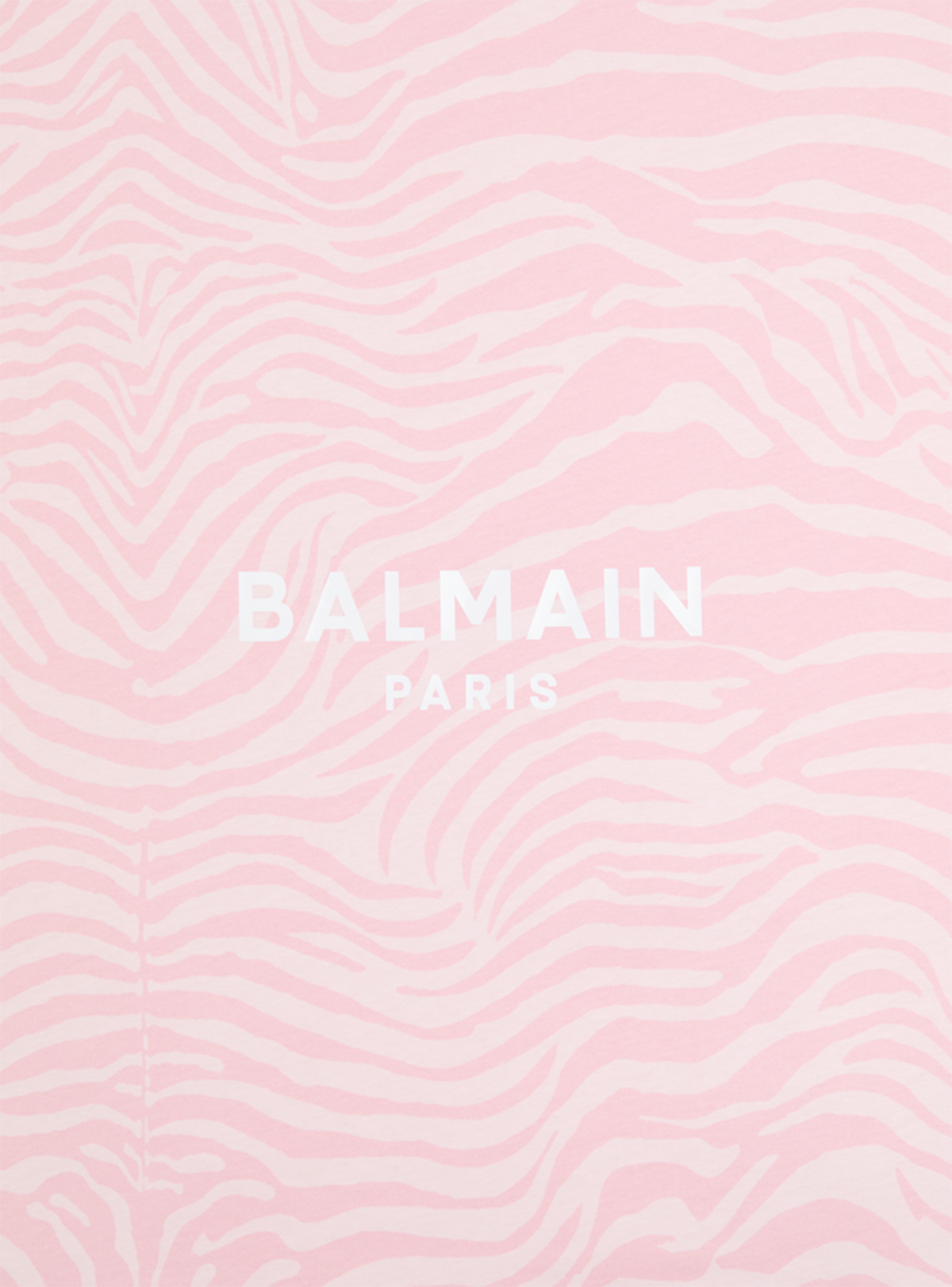 Couverture molletonnée balmain paris - Rose