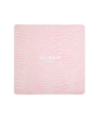 Couverture molletonnée balmain paris - Rose