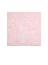 Couverture molletonnée balmain paris - Rose