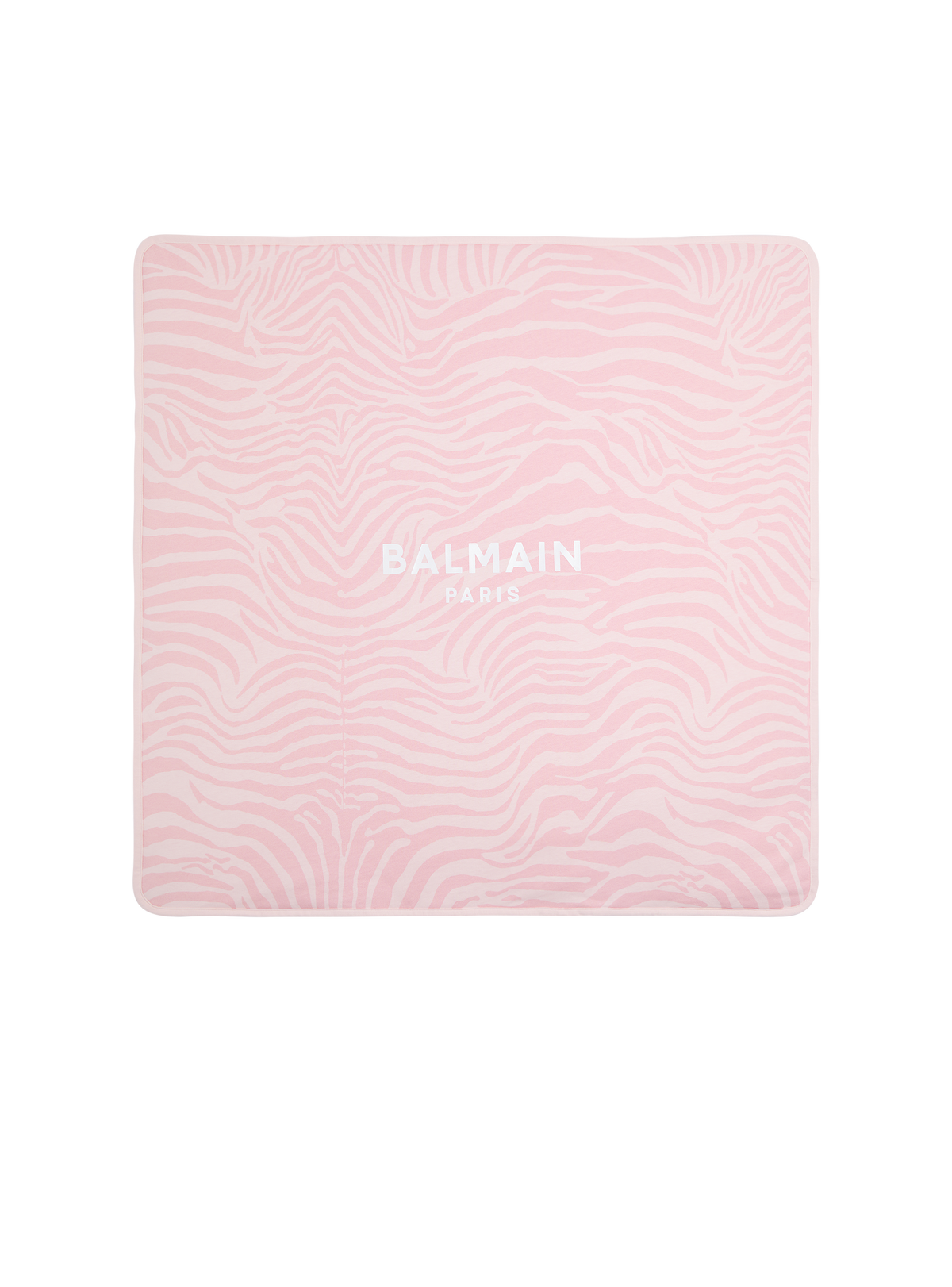 Couverture molletonnée balmain paris - Rose