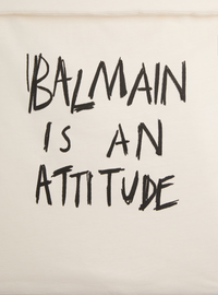 Couverture molletonnée balmain attitude - Ivoire & Noir