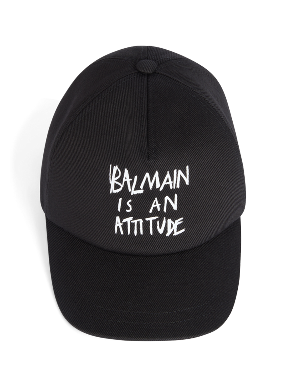 Casquette imprimée balmain attitude  - Noir & Blanc
