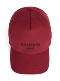 Casquette brodée balmain paris  - Rouge