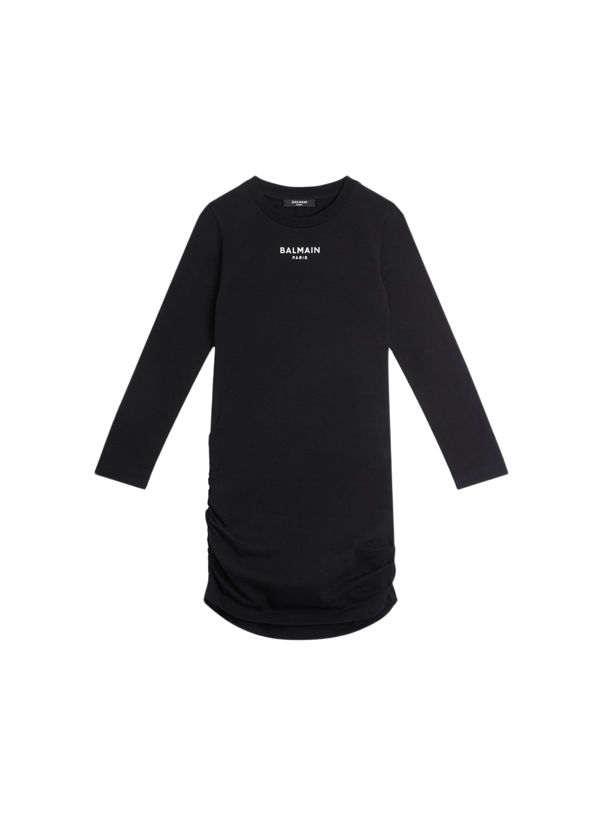 Robe en jersey froncé - Noir & Blanc