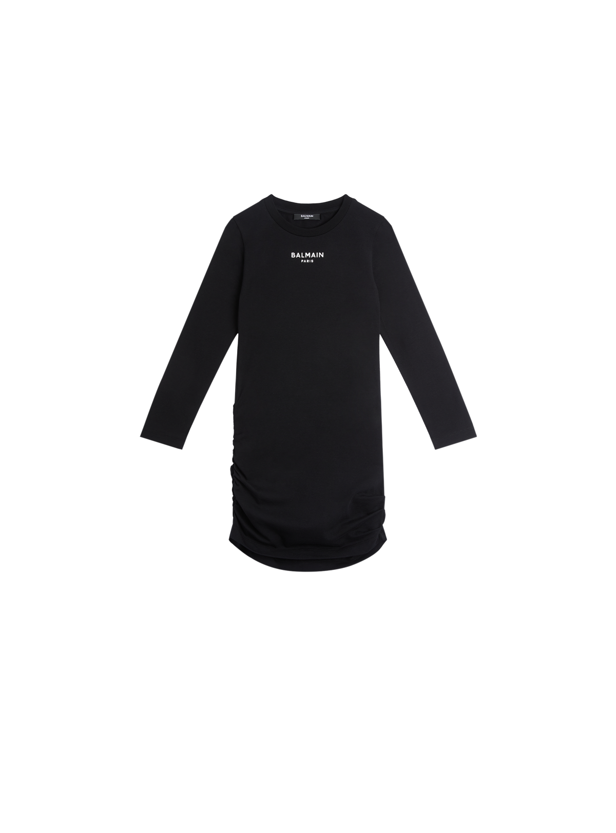 Robe en jersey froncé - Noir & Blanc