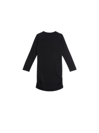 Robe en jersey froncé - Noir & Blanc