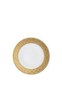 Assiette à pain et beurre en or et porcelaine - Gold & White