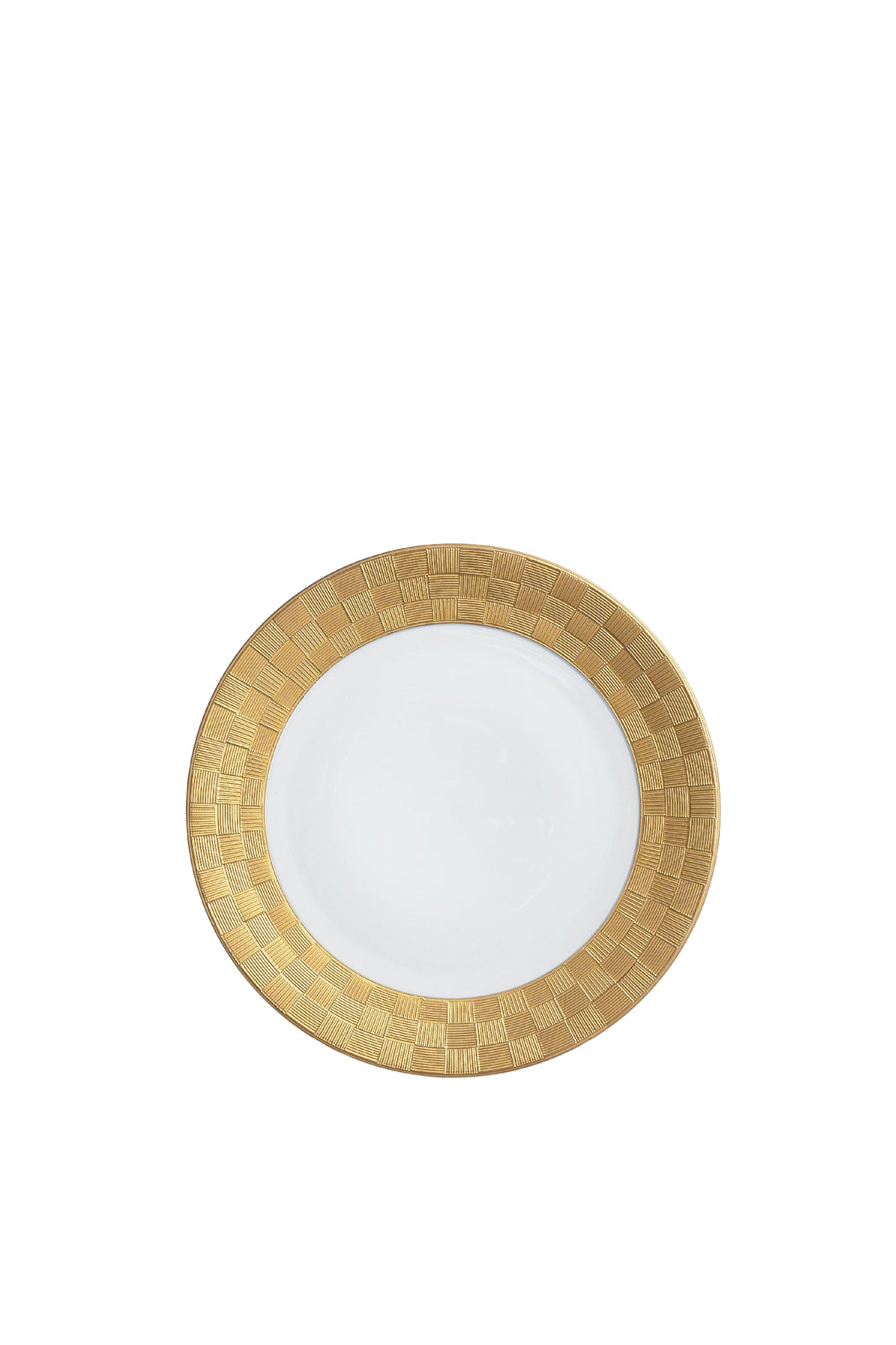 Assiette à pain et beurre en or et porcelaine - Gold & White