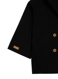Manteau en jersey  - Noir & Or