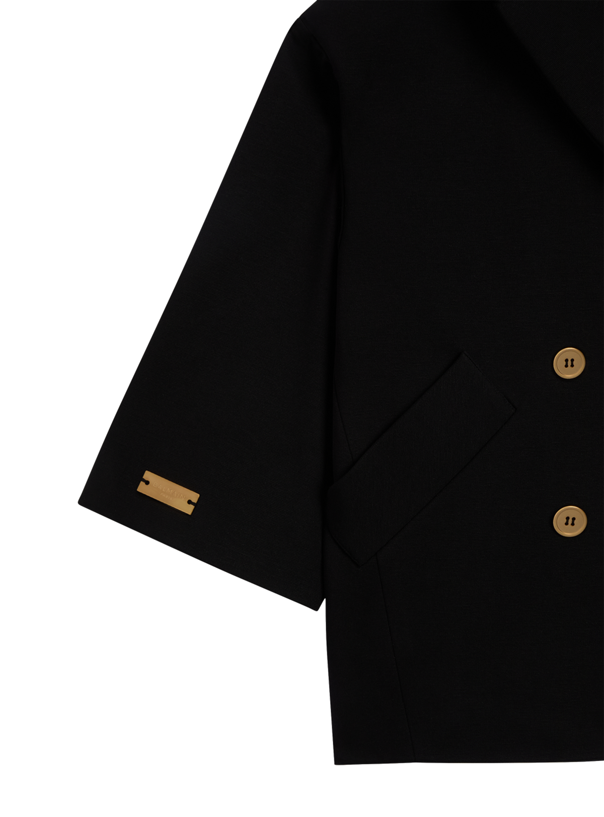 Manteau en jersey  - Noir & Or