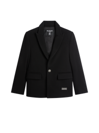 Veste 1 bouton en jersey - Noir & Argent
