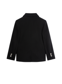 Veste 1 bouton en jersey - Noir & Argent