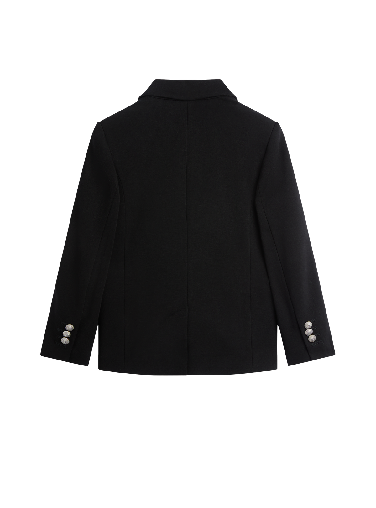 Veste 1 bouton en jersey - Noir & Argent