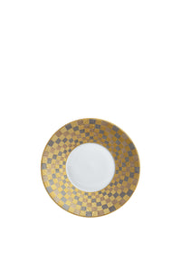 Byzanteum saucer in gold and porcelain - White, Gold & Rose Gold