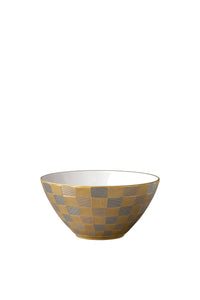 Byzanteum tricolour bowl in gold and porcelain - White, Gold & Rose Gold