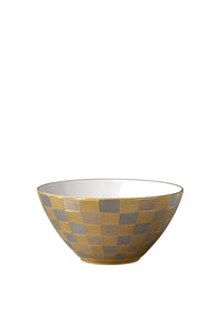 Byzanteum gold and porcelain tricolour cereal bowl - White, Gold & Rose Gold