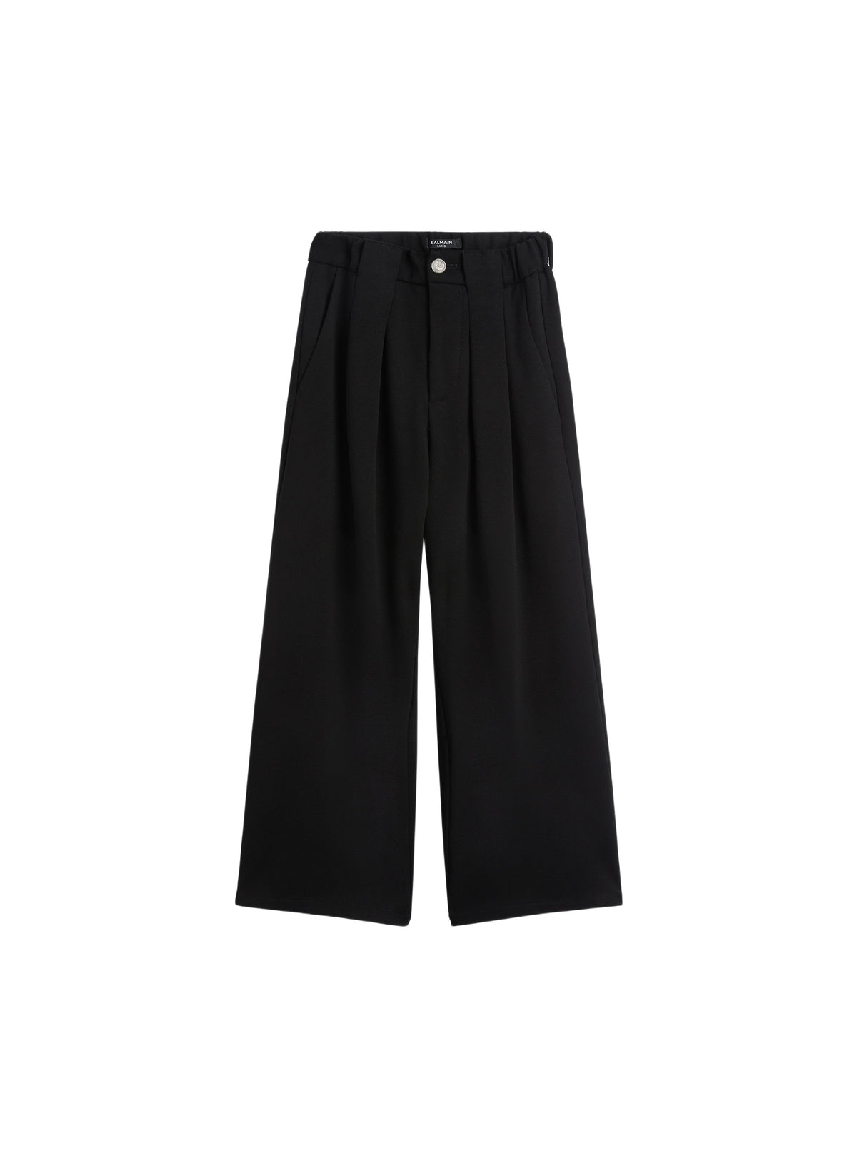 Pantalon à plis en jersey - Noir & Argent