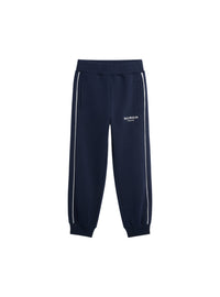 Pantalon de jogging imprimé en jersey - Bleu & Ivoire