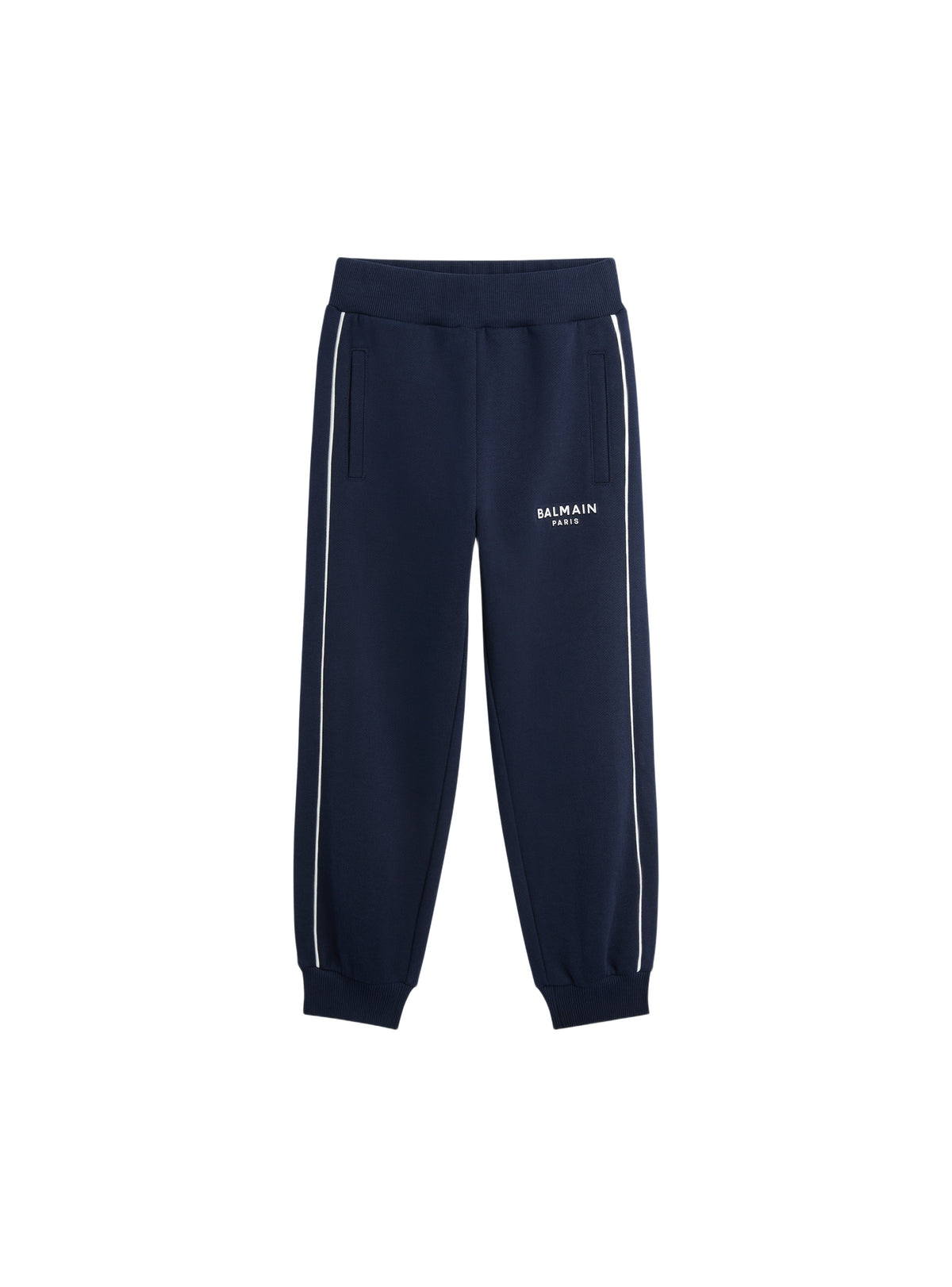 Pantalon de jogging imprimé en jersey - Bleu & Ivoire