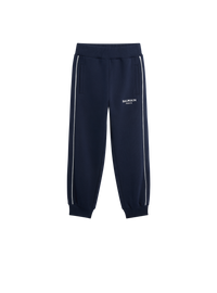 Pantalon de jogging imprimé en jersey - Bleu & Ivoire