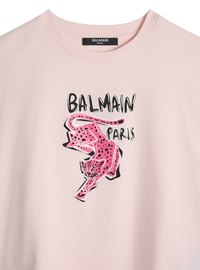 T-shirt imprimé balmain tiger - Rose