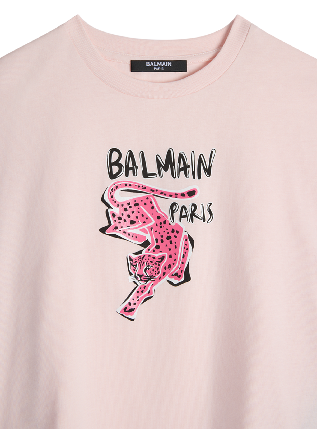 T-shirt imprimé balmain tiger - Rose
