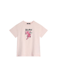 T-shirt imprimé balmain tiger - Rose