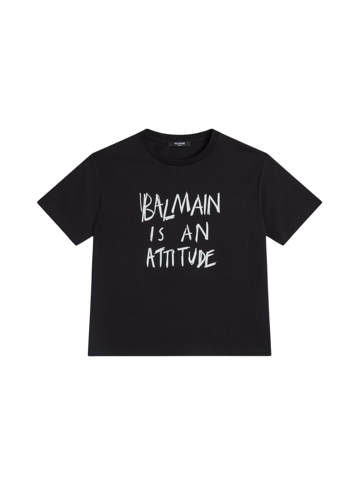 T-shirt imprimé balmain attitude - Noir & Blanc