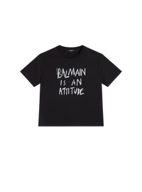 T-shirt imprimé balmain attitude - Noir & Blanc