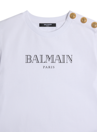 T-shirt imprimé balmain paris - Blanc & Noir