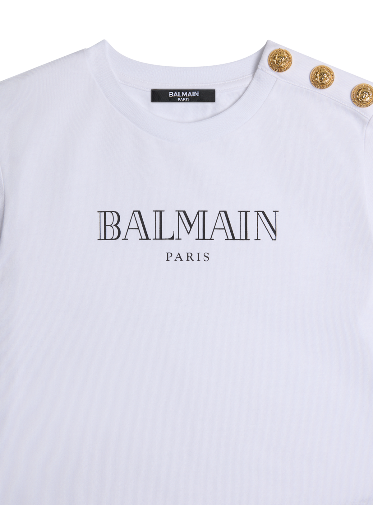 T-shirt imprimé balmain paris - Blanc & Noir