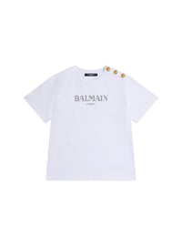 T-shirt imprimé balmain paris - Blanc & Noir