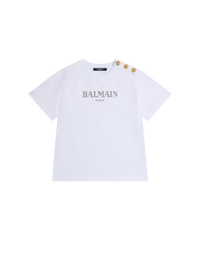 T-shirt imprimé balmain paris - Blanc & Noir