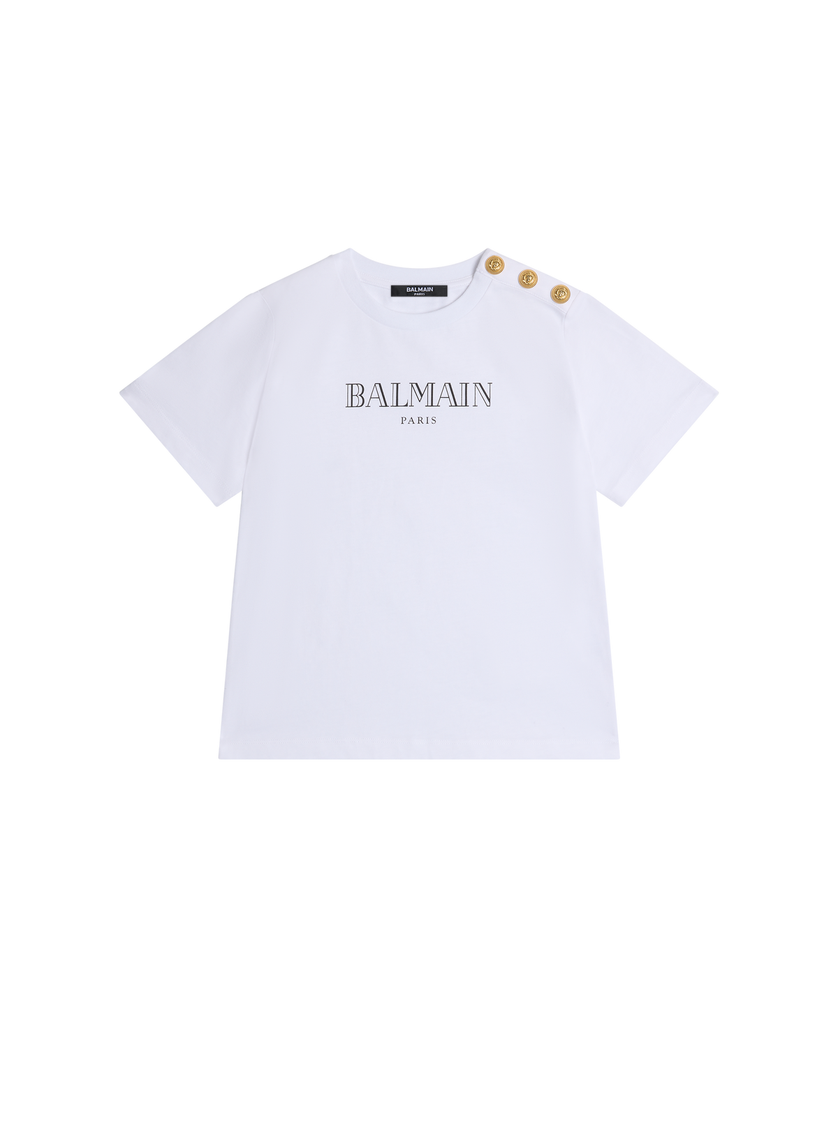 T-shirt imprimé balmain paris - Blanc & Noir