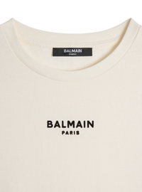 T-shirt floqué balmain paris - Ivoire & Noir