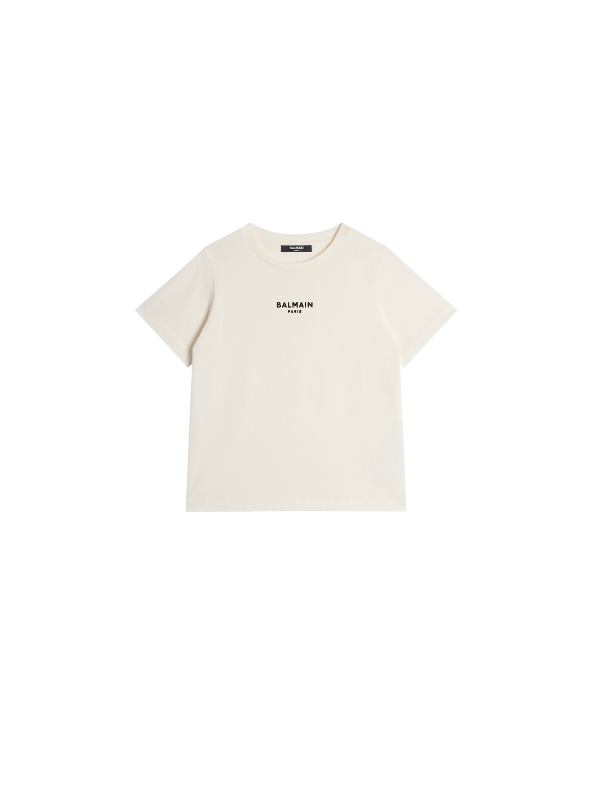 T-shirt floqué balmain paris - Ivoire & Noir